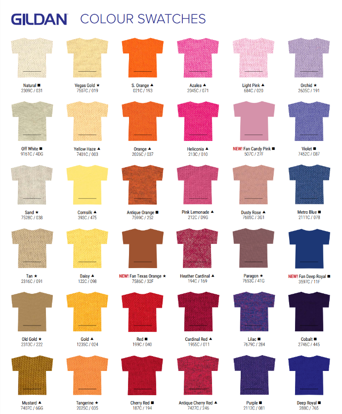 Gildan Swatchalogs